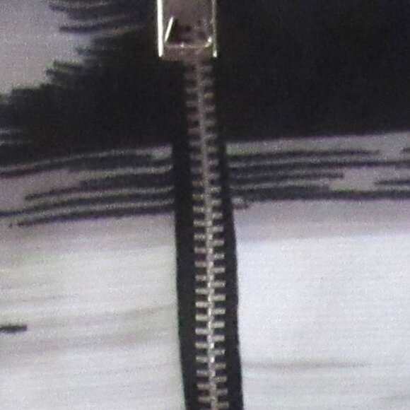 Jules & Leopold Full Back Zip, Black, Yellow and White Skirt, Size L E225 - Picture 5 of 7